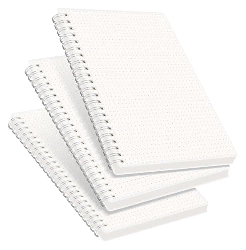 Image of KUNYOS Journal Notebook 3-Pack A5 Medium Size 160 Pages Each Thick Paper Spiral-bound for Planning and Tracking