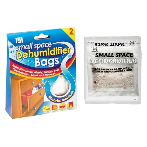 Image of 6 x Packs Small Space Dehumidifier 2 Sachets Per Pack Stops Damp Mould Mildew Condensation