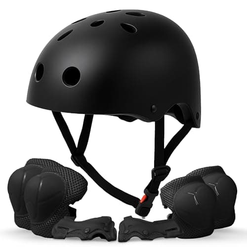 Image of KAYMAN Kids Bike Helmet age 3 to 12, Adjustable Safety Gear for Boys and Girls, Suited to Scooter, Cycling, Skateboard & Roller Skating - Protection for Boys & Girls