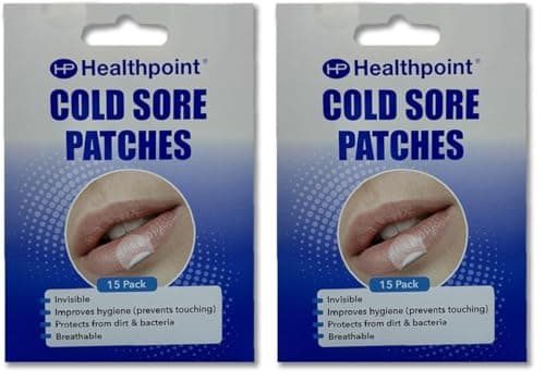Image of Healthpoint Cold Sore Patches, 15 Invisible Treatment Patches, Discreet Healing, Effective Protection Against Dirt, Bacteria and Viruses, Prevents Spread of Cold Sores, Improves Hygiene, Breathable