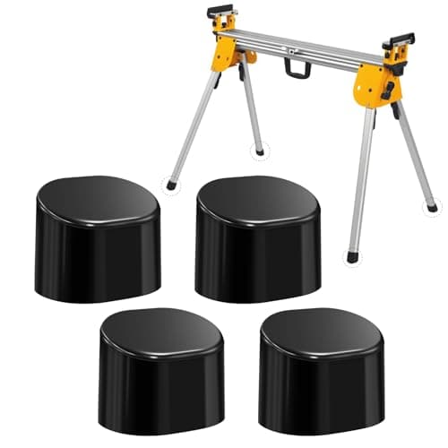 Image of YIBEICO Upgraded Version Table Saw Stand Foot Pad, Replacement Leg Feet for Dewalt DWX723 DWX724 DWX725 Series Miter Saw Stand