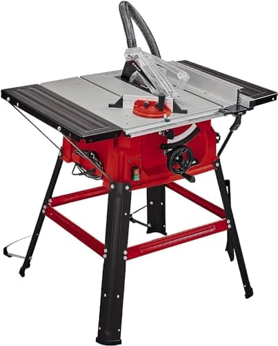 Image of Einhell Table Saw with Stand 2000W, Saw Blade with Height/Angle Adjustment Facility, Parallel Stop, Angle Stop +/- 60°, Metal Base Frame TC-TS 2025/2 U
