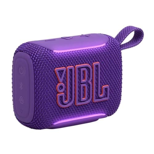 Image of JBL GO 5 Ultra-Portable Bluetooth Speaker with Big JBL Pro Sound and Punchy Bass, AirTouch Pairing, Waterproof Design and 10-Hour Playtime, Purple