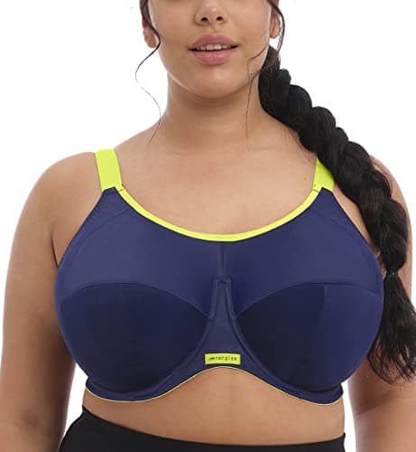 Image of Elomi womens Full Coverage Sport Sports Bra, blue, 38HH
