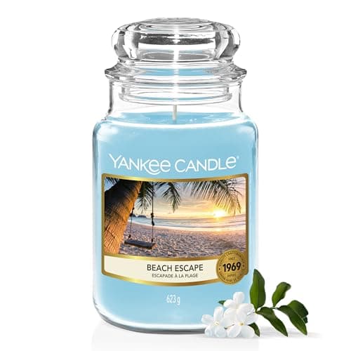 Image of Yankee Candle Scented Candle | Beach Escape Large Jar | Long Burning Candles: up to 150 Hours | Perfect Gifts for Women