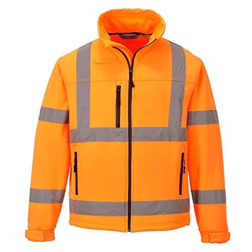 Image of Portwest Hi-Vis Classic Softshell Jacket (3L), Size: L, Colour: Orange, S424ORRL