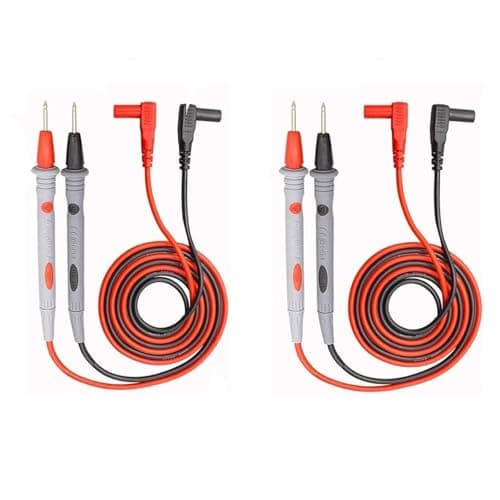 Image of 2Pair Multimeter Test Leads 1M, CAT III 1000V / 10A Multimeter Test Lead Set, Multi Meter Digital Multi-meter Test Probes Universal Testing Lead Compatible with Electric Tester