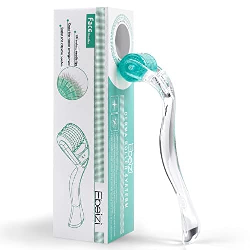 Image of Ebeizi Derma Roller 0.3mm with Individual Titanium Micro Needles – Gentle Microneedling Tool for Daily Skin & Scalp Care Routine