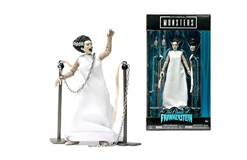 Image of Jada Universal Monsters Bride of Frankenstein 6” Deluxe Collector Figure, White, One Size