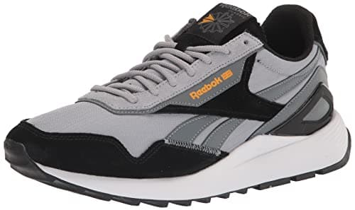 Image of Reebok Unisex-Adult Classic Leather Sneakers for Women - Black Or White Tennis Shoes Womens Size 5 to 11 Legacy, Black/Cold Grey/White, 10 Women/8.5 Men