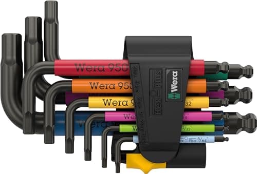 Image of Wera 950/9 Hex-Plus Multicolour Imperial 3, L-Key Set, Imperial, BlackLaser - 05022641001