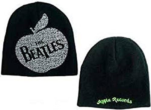 Image of The Beatles Beanie Apple Records Logo Knitted Hat Vintage Style