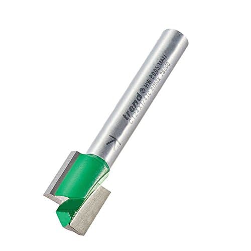 Image of Trend CraftPro Straight Two Flute Router Cutter, 1/4 Inch Shank, 12.7mm Cut Diameter & 12.7mm Cut Length, Tungsten Carbide Tipped, C124X1/4TC