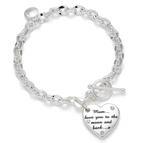 Image of equilibrium Duo Style Silver Plated Mum Bracelet 344773