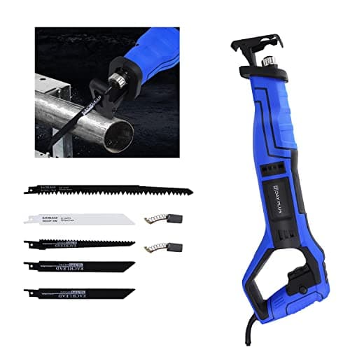 Image of Powerful Reciprocating Saw 900W Corded Sabre Saw, 0-2800RPM, Variable Speed Electric Saw, 5 PCS Saw Blades, 28mm Stroke Length, Universal Reciprocating Saw