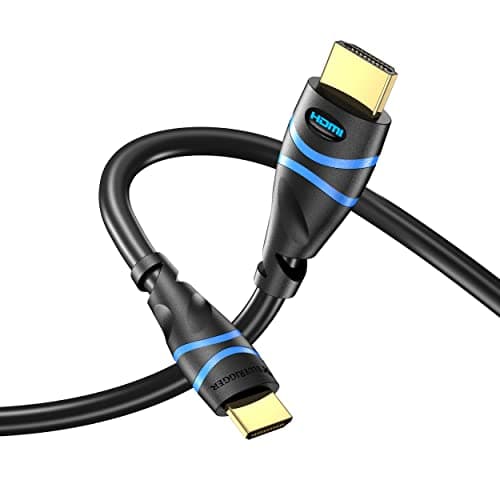 Image of BlueRigger Mini HDMI to HDMI Cable (3M, 4K 60Hz HDR, Bidirectional High Speed HDMI 2.0 Cord, Ethernet, Audio Return) - Compatible with DSLR Camera, Camcorder, Graphics/Video Card, Raspberry Pi Zero W