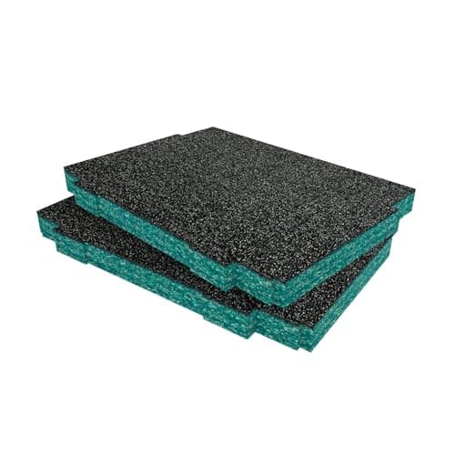 Image of Shadow Foam Insert Pack compatible with Makpac Modular Systems | Cut and Peel Foam for Toolbox Organisation (Teal, 30mm)