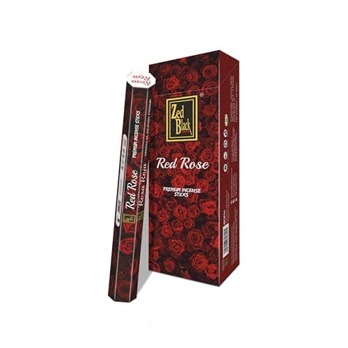 Image of ZED BLACK Z004 Red Rose Incense Sticks, 20 Sticks x 6 Packs