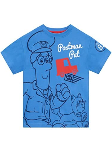 Image of Postman Pat Kids T-Shirt for Boys or Girls Blue 4-5 Years