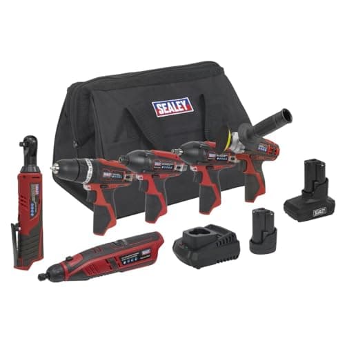 Image of Sealey 6 x 12V SV12 Series Cordless Power Tool Combo Kit CP1200COMBO2