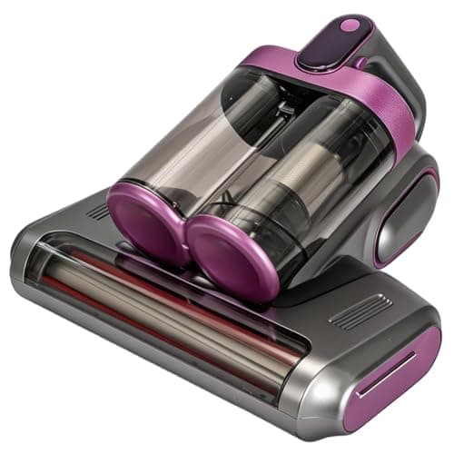 Image of UV Mattress Vacuum Cleaner,4 in 1 Handheld Bed Vacuum with 14kPa Strong Suction,8000RPM,UV-C Light Sterilization,Multiple Filtration,0.6L Dust Cup & 500W,Ideal for Mattress,Sofa,Carpet & Mite (Purple)