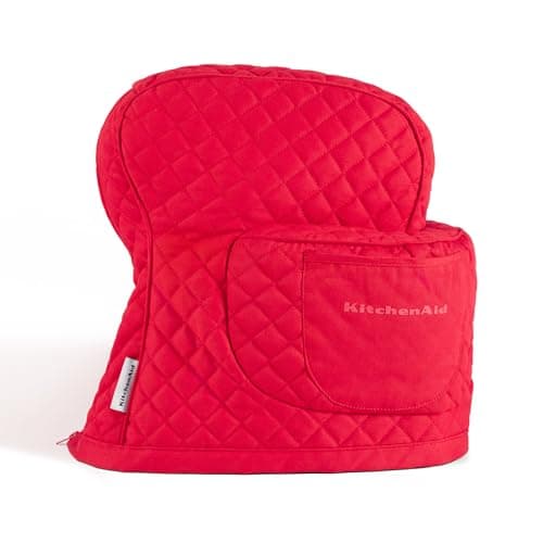 Image of KitchenAid Quilted Fitted Tilt-Head Stand Mixer Cover Single Pack, Passion Red, 14.375"x18"