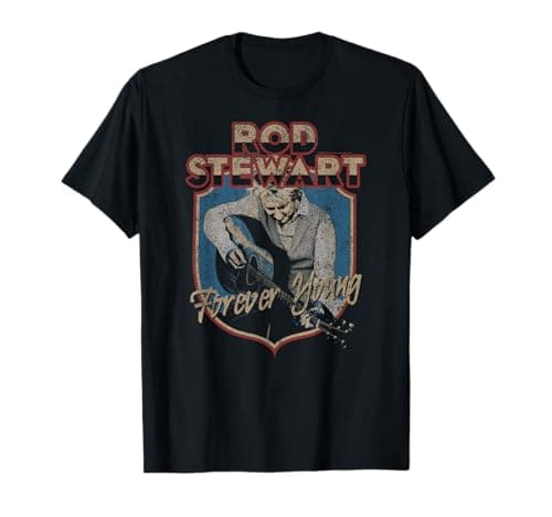 Image of Official Rod Stewart Forever Young Vintage Classic Rock band T-Shirt