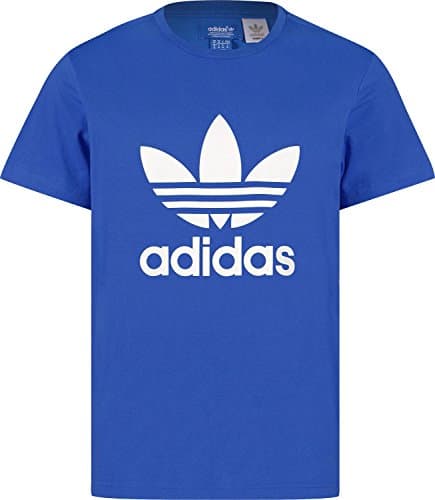 Image of adidas Originals Trefoil Men's T-Shirt blue Bluebird Size:S