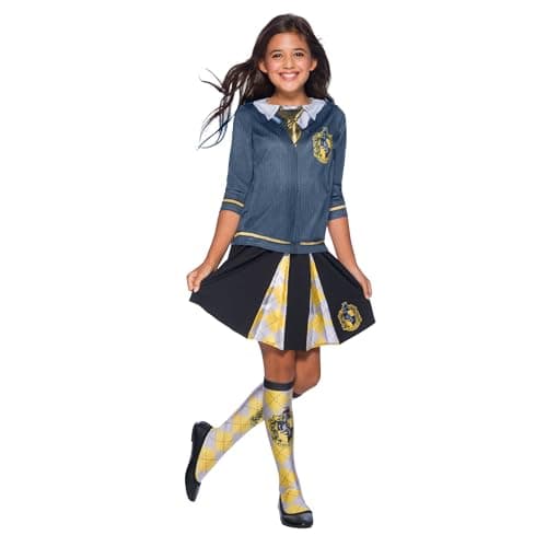 Image of Rubies Official Harry Potter Hufflepuff Costume Top, Childs Size Small Age 3-4 Years Halloween