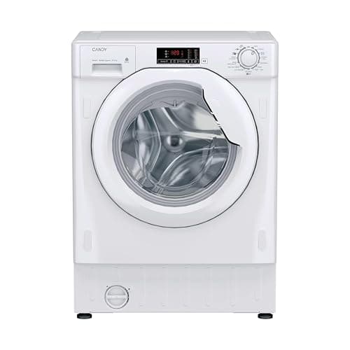 Image of Candy Smart Integrated Washer Dryer, 8 Kg Wash plus 5 Kg Dry, Combined Cycle Class E, 1400 RPM, 3 Rapid Cycles, White, 60x53x82 cm - CBD 485D14-80
