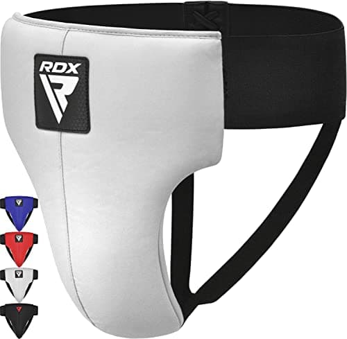 Image of RDX Groin Guard for Boxing, Muay Thai, Kickboxing and MMA Fighting, Maya Hide Leather Abdo Gear for Martial Arts BJJ Training, Jockstrap Abdominal Protector for Karate and Taekwondo, Boys Youth