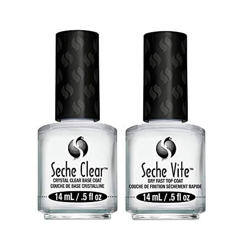 Image of Seche Vite Dry Fast Top Coat/ Clear Crystal Base Coat Duo