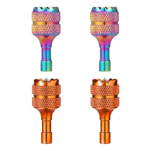 Image of 4 x Drone Controller Sticks, Mini Control Stick Drone Joystick Compatible Remote Control Stick with DJI Mini 3 Pro DJI RC Smart Controller Accessories (Iridescent Colour Orange)