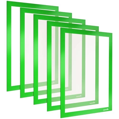 Image of POPPSTAR Magnetic Frame A4 with Magnetic Closure, Green, Pack of 5