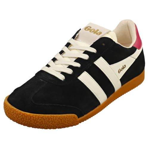 Image of Gola Elan Womens Casual Trainers in Black Off White - 6 UK