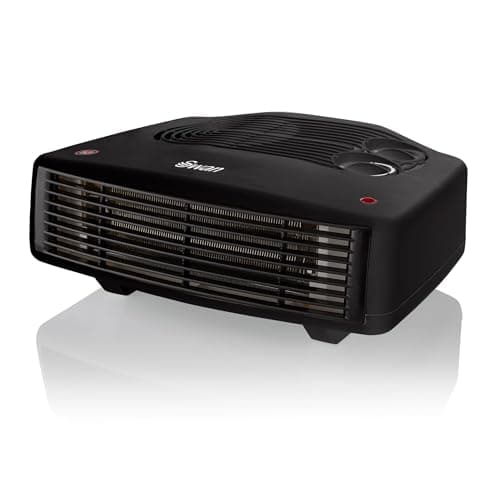 Image of Swan SH27030N Horizontal Fan Heater with 2 Heat Settings, Adjustable Thermostat, 3000W, Black