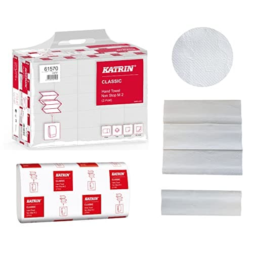 Image of Katrin Classic Hand Towel Non Stop M2 Wide 160 Sheets White (Pack of 25) 61570