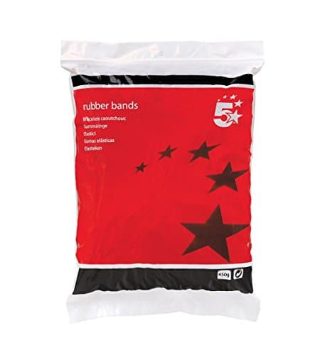 Image of 5 Star Office Rubber Bands No.38 Each 152x3mm Approx 240 Bands