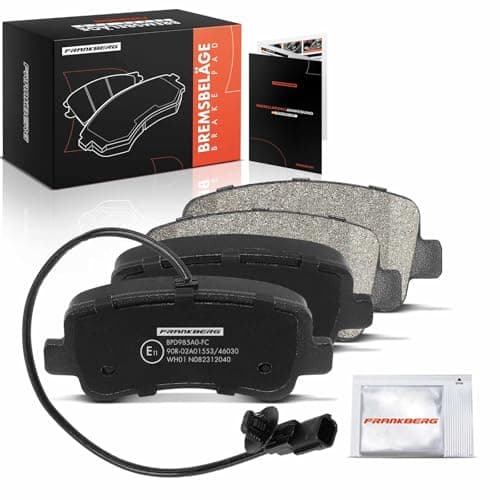 Image of Frankberg Brake Pad Set incl. 4x Pads Rear Compatible with Interstar Platform/Chassis X62B Master III Bus JV Movano B Bus X62 Replace# 93167662,95513821