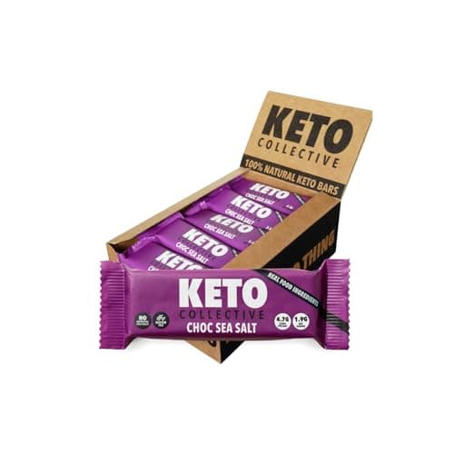 Image of Keto Collective Keto Bars 15x40g | 2g Net Carbs | Keto Snacks | High Fibre | Natural Ingredients | Source of Protein | Low Carb Snacks | Gluten Free | Vegan | Made in the UK | No Artificial Sweeteners