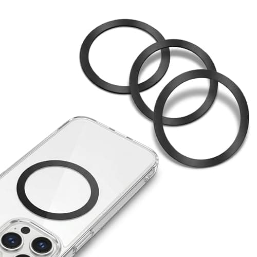 Image of 3 Pcs Magnetic Ring Plate,for MagSafe Ring Magnet,Universal Metal Sticker Compatible with iPhone 17/16/15/14/13/12 Series,Samsung,Android Accessories,Galaxy etc(Black)