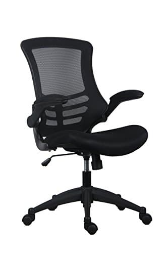 Image of Office Hippo Mesh Operator Office Chair, Height & Tilt Adjustable Ergonomic Chair with Tension Control, Flip Up Arms, Computer Chair for Daily Use, Up to 115kg Weight, 5 Year Component Wty - Black