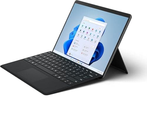 Image of Microsoft Surface Pro 8-13 Inch 2-in-1 Pixel Sense Touch Tablet PC - Black - Intel Core i5-1145G7 8GB RAM 512GB SSD Wi-Fi 6 Windows 11 (With Keyboard)