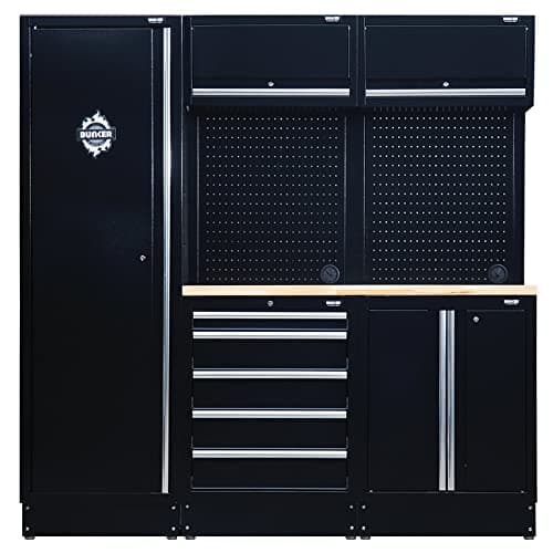 Image of BUNKER 04488 Modular Storage Combo with Hardwood Worktop (11 Piece)