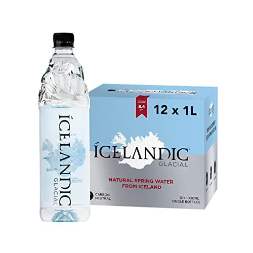 Image of Icelandic Glacial Premium Still Water 1 Litre Recycled PET Bottles x 12 Per Pack – Alkaline/Low PH, Recycled Packaging, BPA Free, Carbon Neutral from Icelandic Spring. Low TDS and Mineral Content.