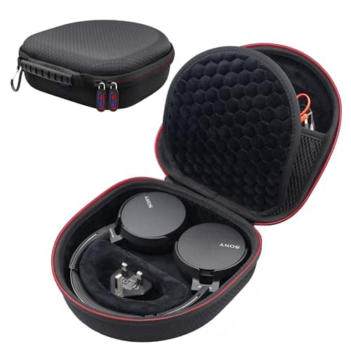 Image of Digicharge Carry Case for Sony WH-CH520 / WH-CH510 / MDR-ZX110, JBL LIVE 680NC / Tune 520BT / 510BT Headphones Wireless Bluetooth Flat Folding On-Ear, Protective Cover Travel Storage Bag