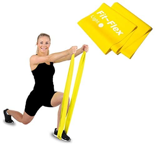 Image of Fit-Flex Resistance Exercise Band - 2m Length - 3 Flex Options – Pilates, Yoga, Rehab, Stretching, Strength Training (Light)