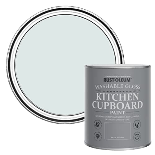 Image of Rust-Oleum Blue Kitchen Cupboard Paint in Gloss Finish - Marcella 750ml