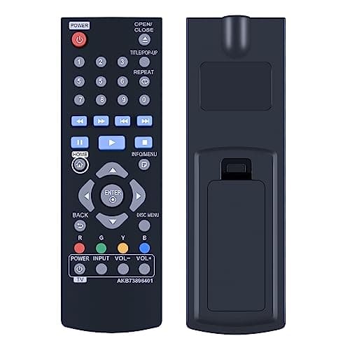 Image of TCNOUMT Replacement LG AKB73896401 Remote Control fit for LG Disc DVD Player BP125 BP135N BP135W BP145 BP155N BP175 BP200 BP240D BP250 BP255 BP300 BP325W BP335WN BP340 BP350N BPM25 BPM35