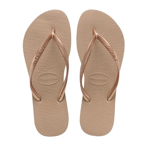 Image of Havaianas Slim Women Flipflop Rose Gold 6.5/7 UK